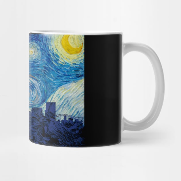 Memphis Starry Night Van Gogh by Ferrazi